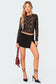 Rose Embroidered Fishnet Top
