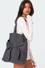 Bow Detail Tote Bag