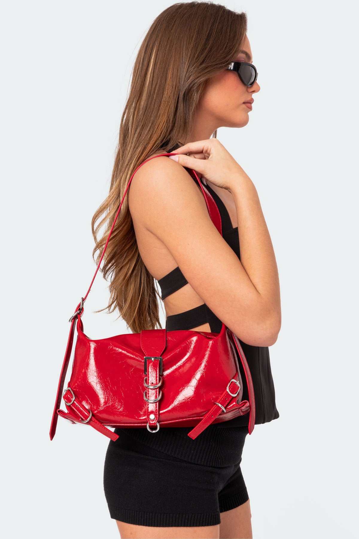 Marlie Faux Leather Shoulder Bag