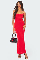 Clea Open Back Maxi Dress