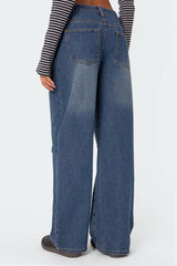 Debbie Distressed Low Rise Jeans