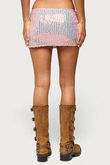Kaelyn Sequin Mini Skort