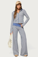 Meggy Striped Foldover Pants