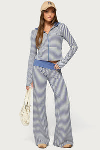 Meggy Striped Foldover Pants