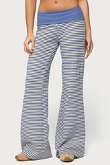 Meggy Striped Foldover Pants