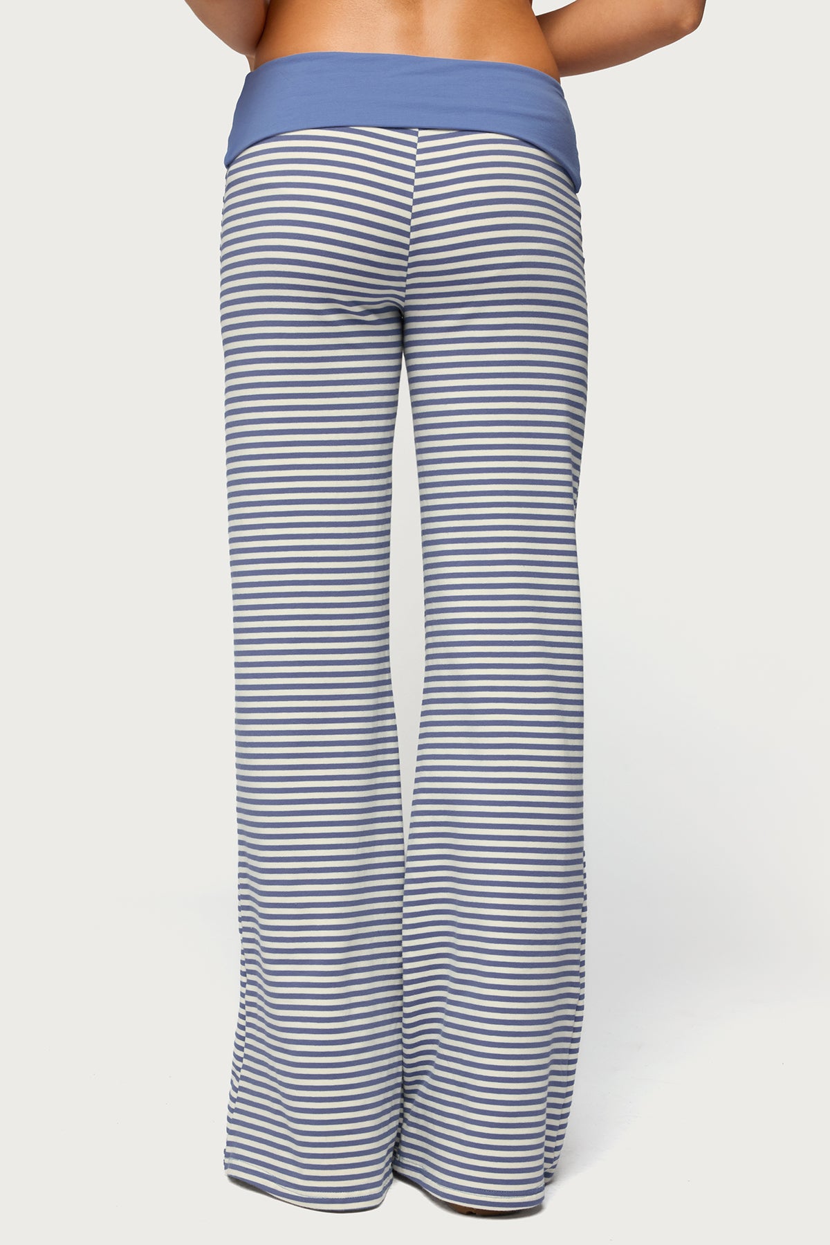 Meggy Striped Foldover Pants