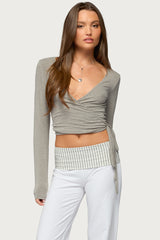 Malenna Wrap Top
