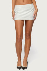 Maeve Pinstripe Mini Skort