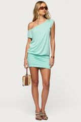 Marya Off Shoulder Ruched Mini Dress
