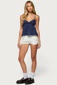 Devin Low Rise Micro Denim Shorts