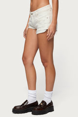Devin Low Rise Micro Denim Shorts
