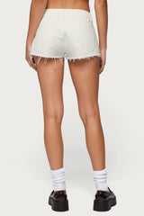 Devin Low Rise Micro Denim Shorts