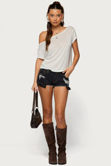 Amora Off Shoulder Sheer Top