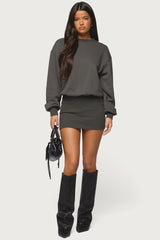 Jannah Sweatshirt Mini Dress