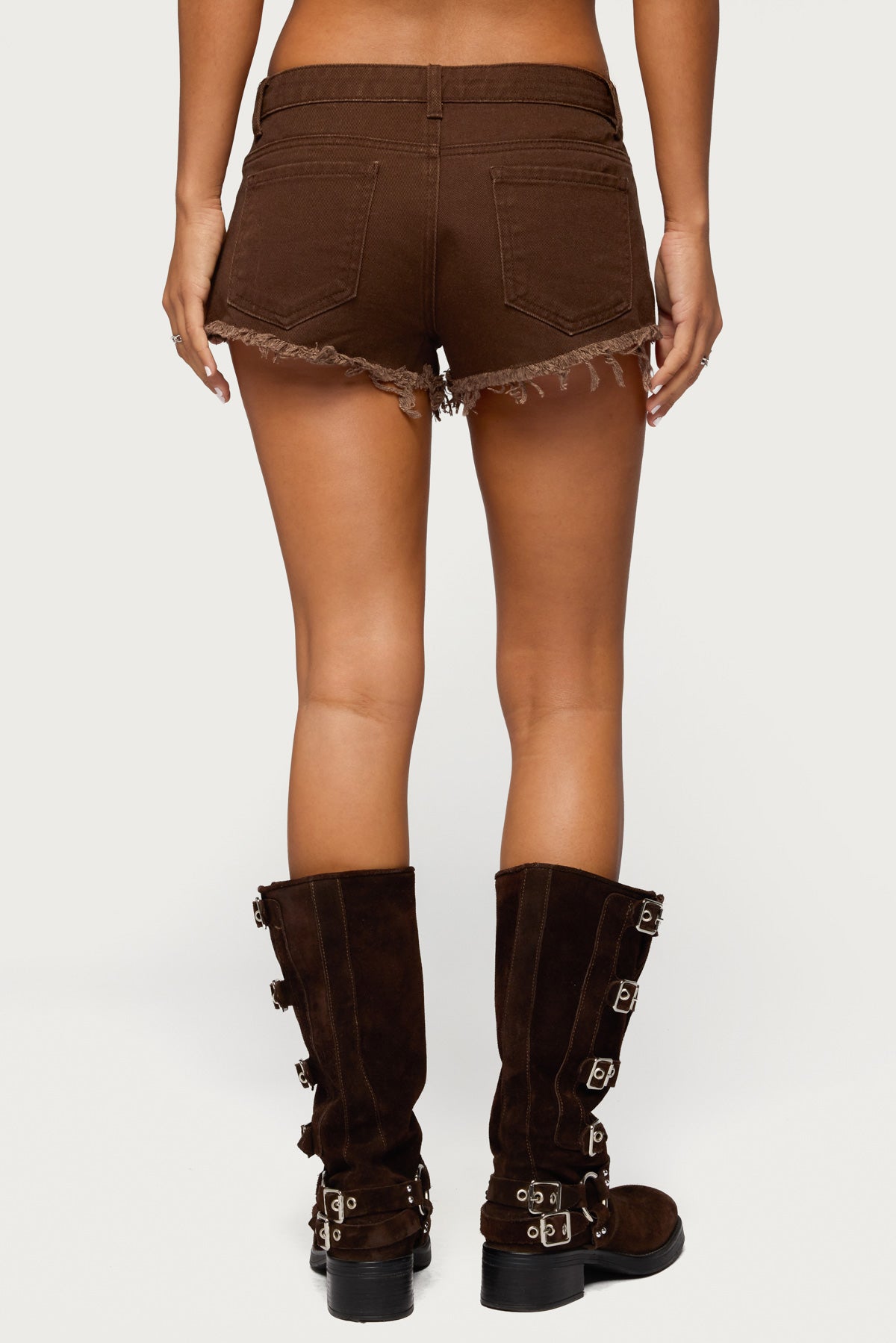 Josefina Low Rise Denim Shorts