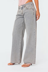 Bow Pocket Relaxed Jeans