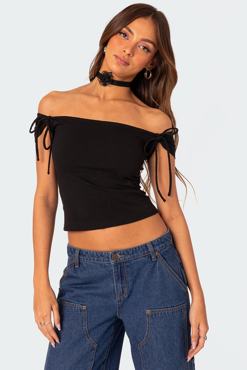 Jess Off Shoulder Top – edikted