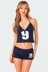 Jordan V Neck Halter Top