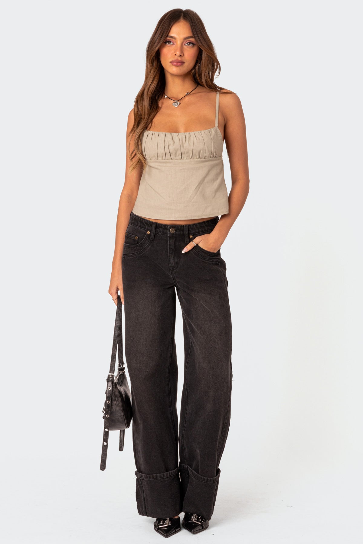 Vesper Cuffed Low Rise Jeans