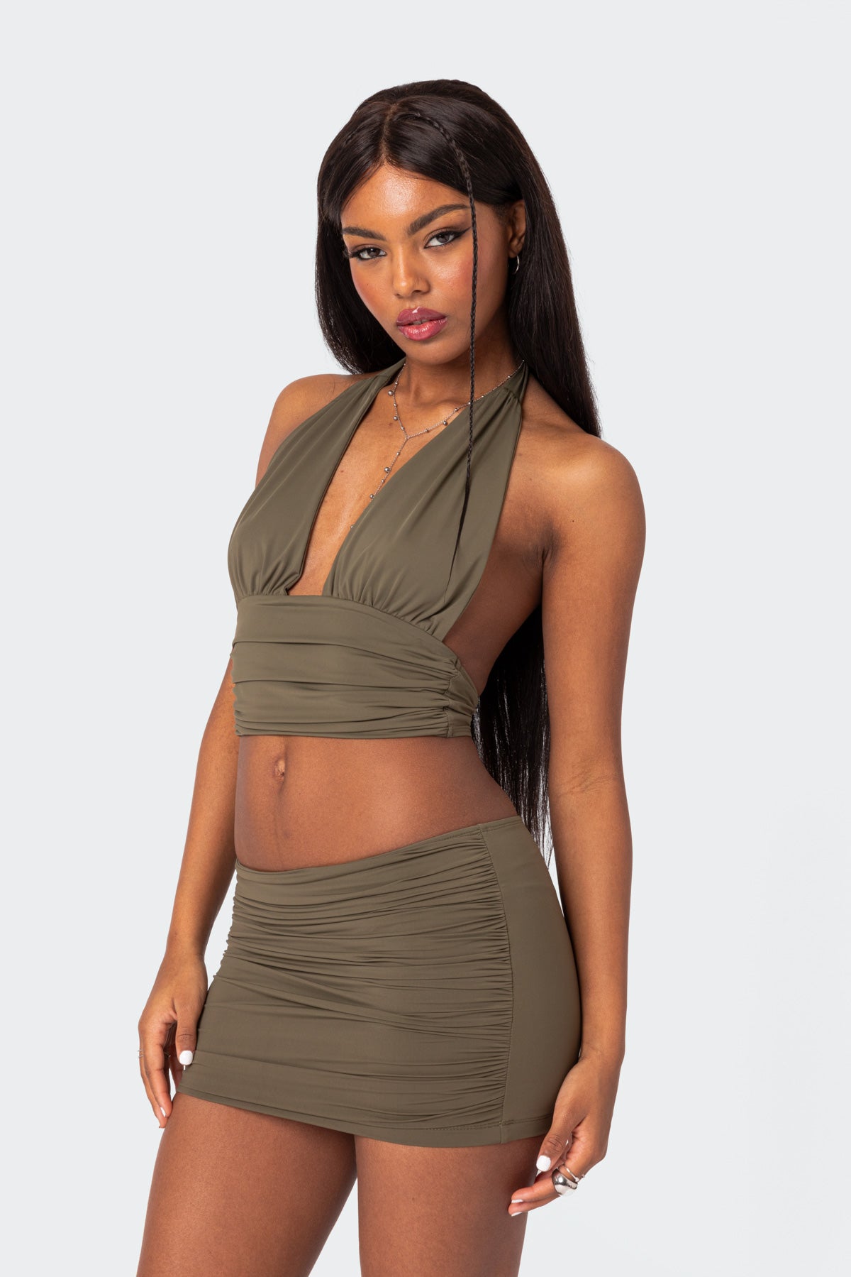 Kenya Gathered Halter Top