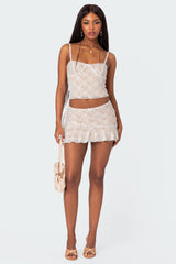 Maria Lace Cupped Tank Top