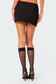 Yvette Bow Slitted Mini Skirt