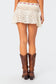 Jaslene Crochet Mini Skirt
