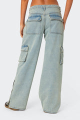 Andi Low Rise Cargo Jeans