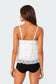Lacey Split Front Ruffle Tank Top
