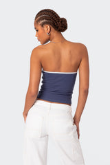 Kacey Strapless Waffle Top