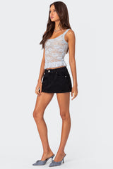 Kerry Sheer Lace Tank Top