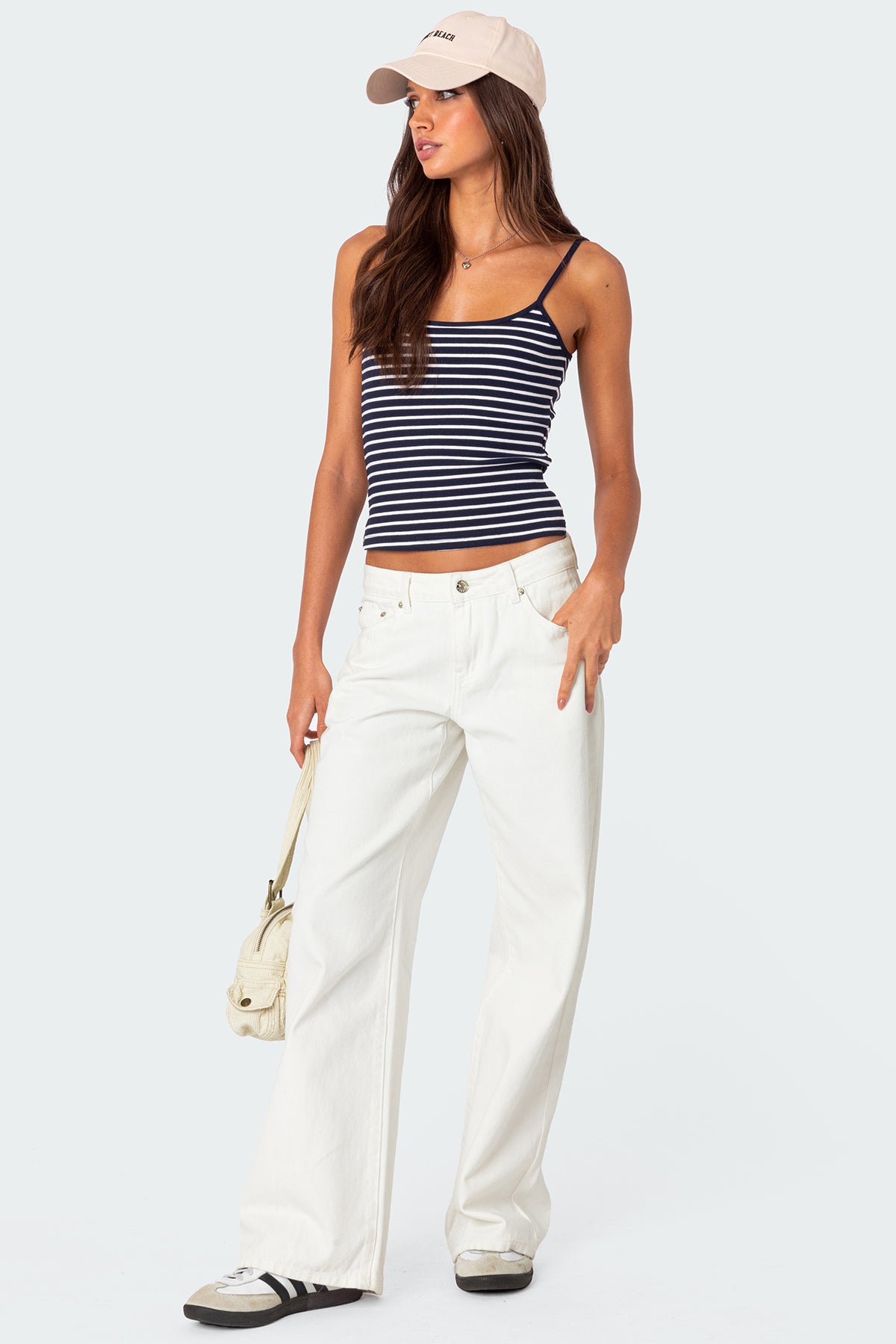 Gretta Striped Ribbed Tank Top – edikted