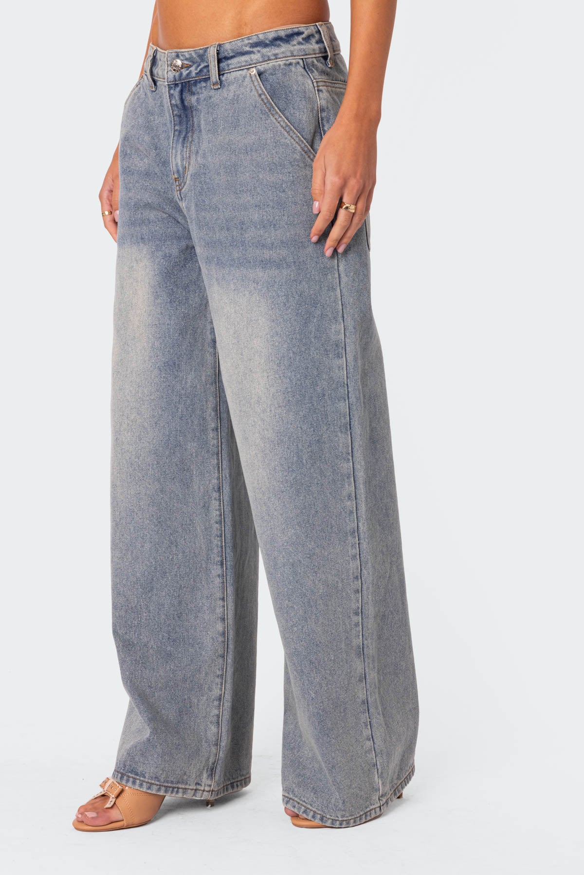 Myla Washed Wide Leg Jeans