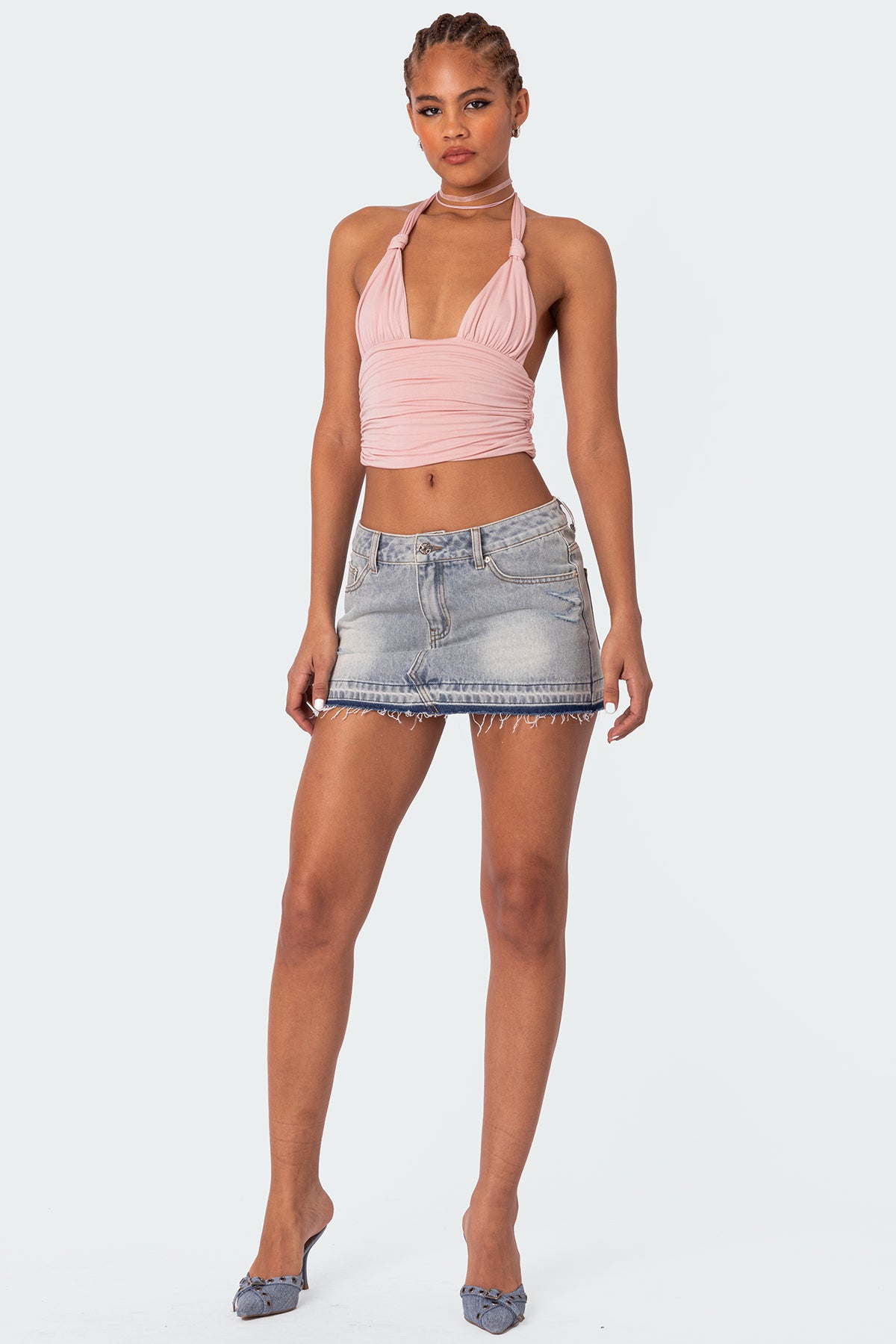 Lillie Knotted Halter Top