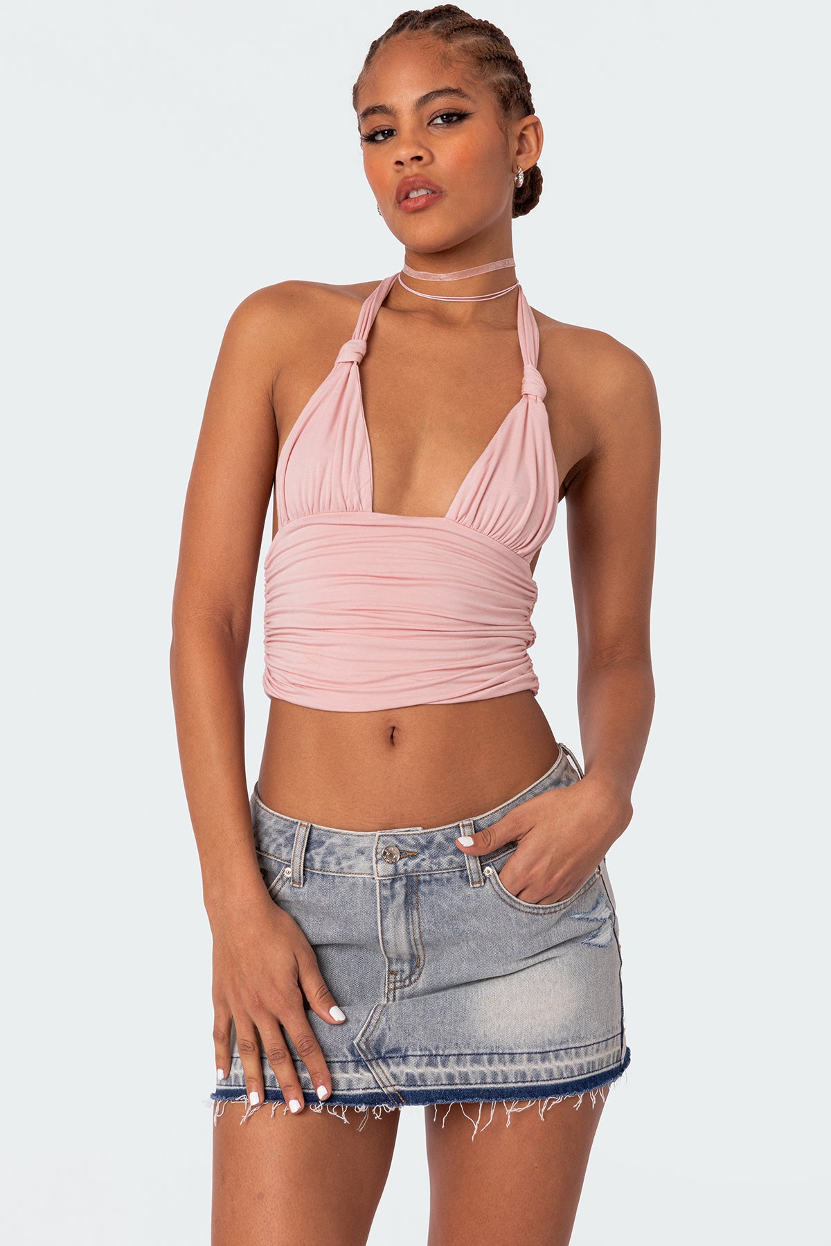 Lillie Knotted Halter Top