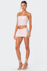 Izzy Ruffled Strapless Top