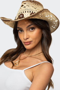 Howdy Straw Cowboy Hat