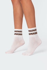 Cheetah Stripe Socks