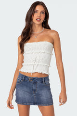 Cecily Strapless Knit Top