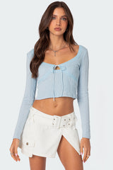 Lorey Lacey Knit Top