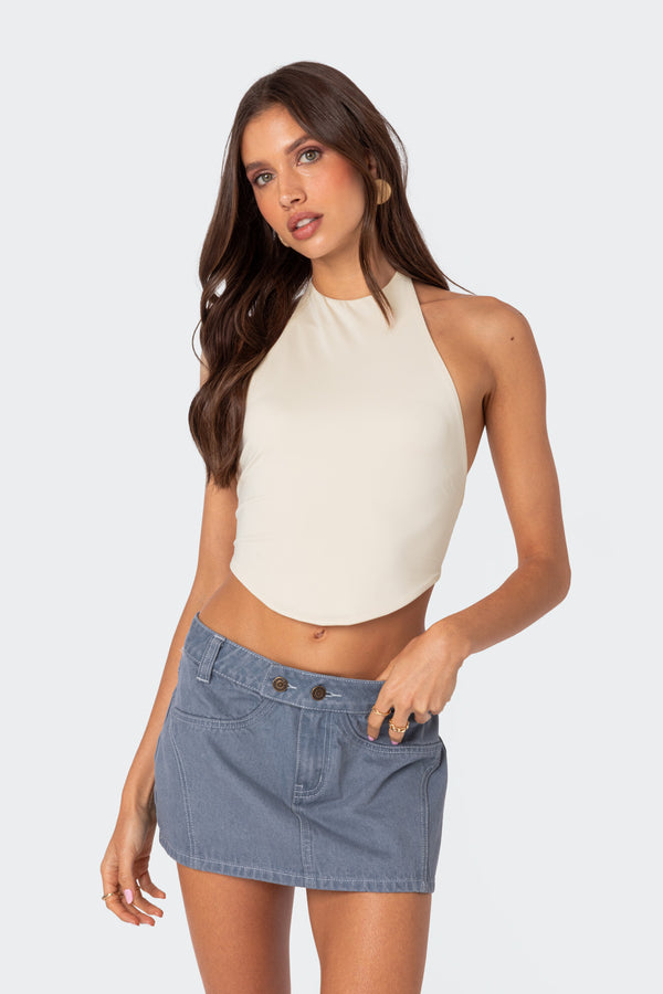 Raine Curved Halter Top