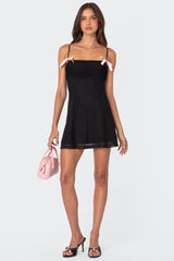 Anette Mesh Mini Dress