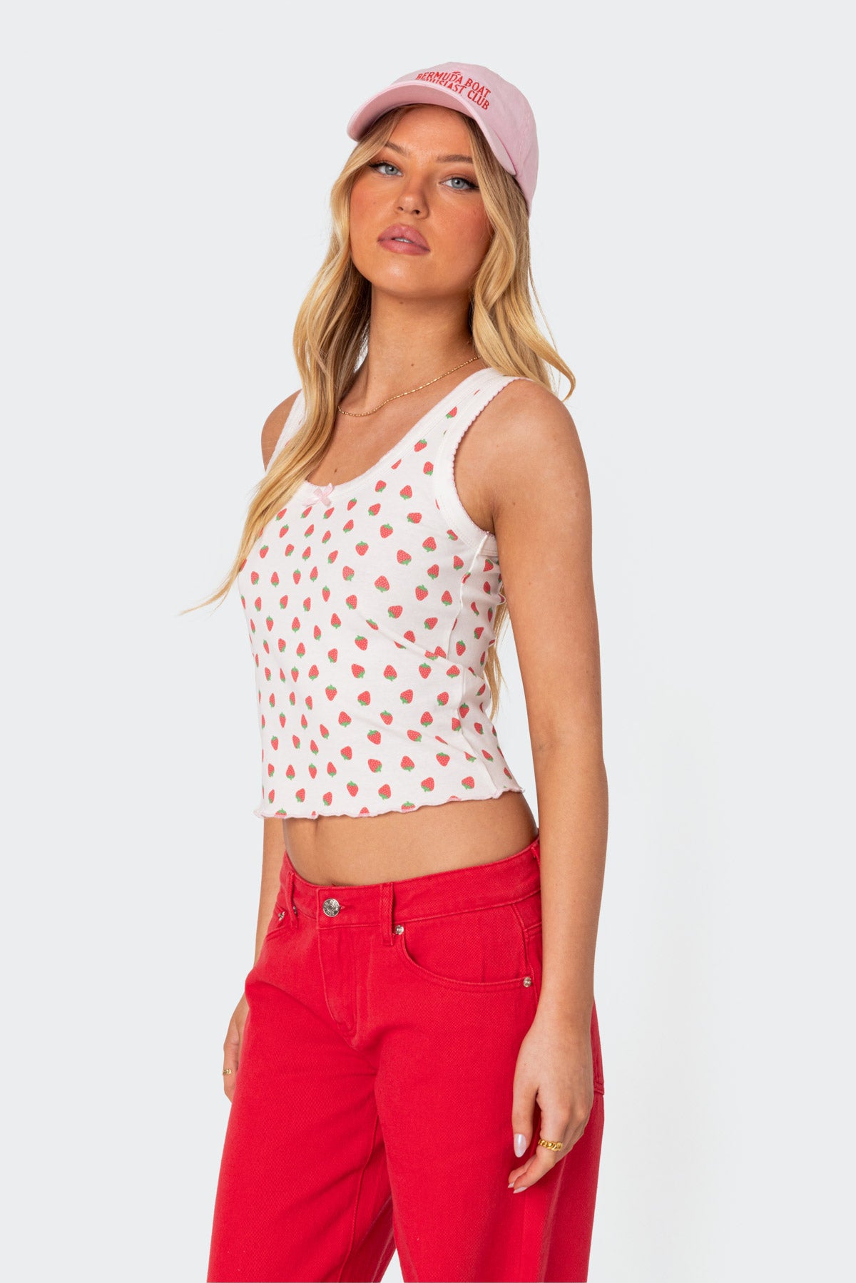 Berry Cool Printed Tank Top