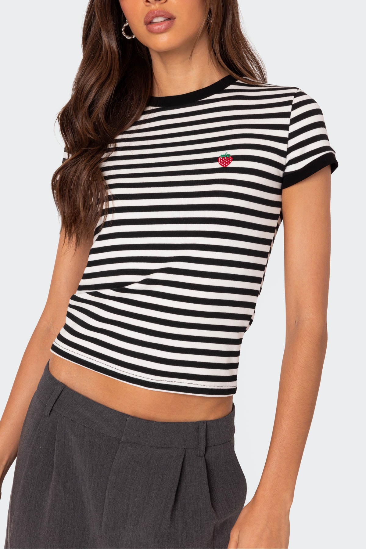 Strawberry Fields Striped T Shirt