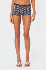 Flower Power Micro Shorts