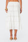 Tiered Cotton Lace Midi Skirt