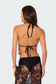 Bess Open Back Sheer Lace Top