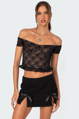 Addie Off Shoulder Lace Top