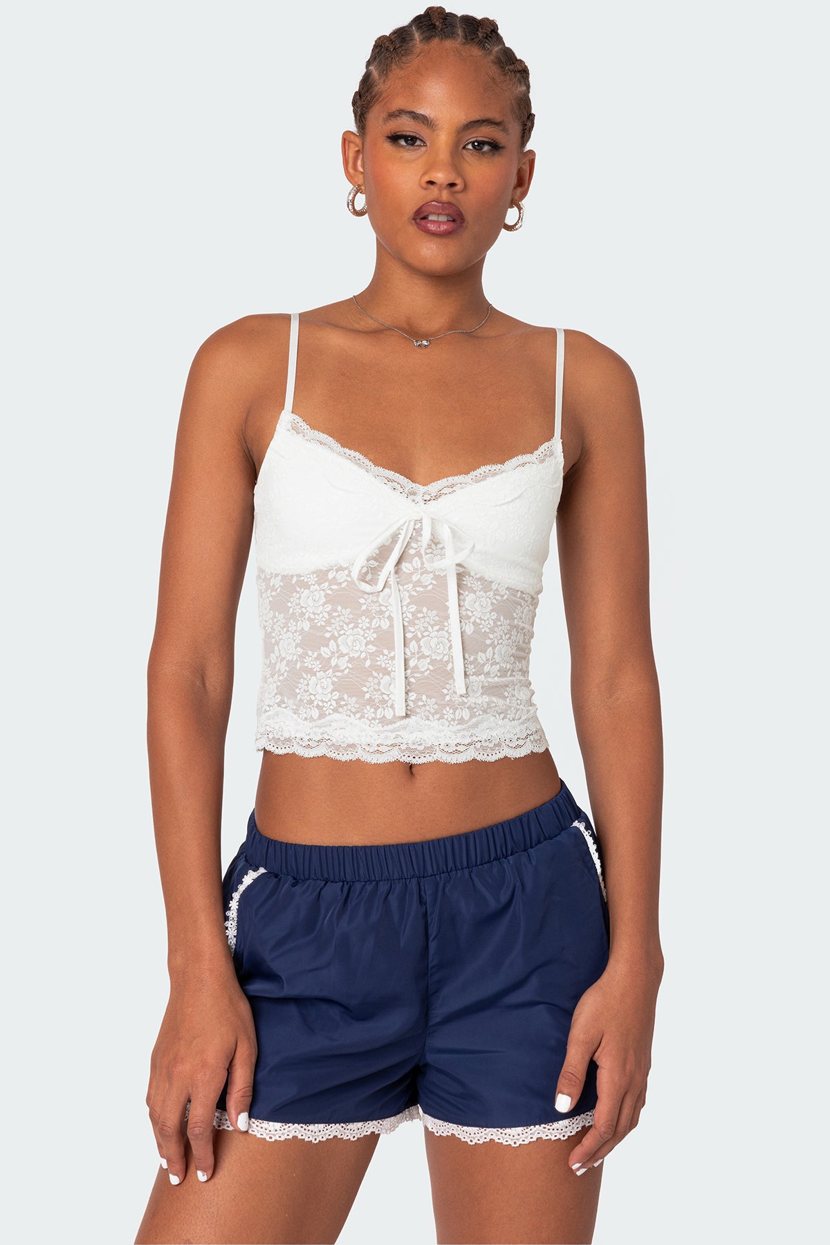 Cami Sheer Lace Tank Top