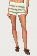 Amaris Striped Knit Shorts